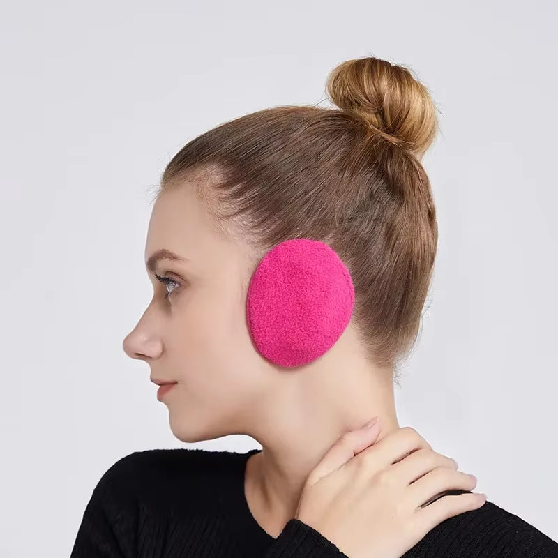 Stay Warm in Style: Unisex Bandless Fleece Ear Warmers for Kids and Adults - Soft, Windproof, and Comfortable Earmuffs